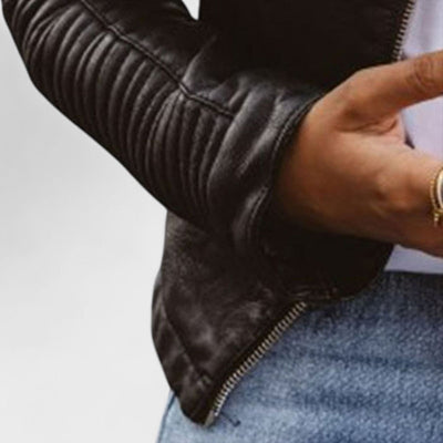 Martina™ | Giacca di pelle elegante