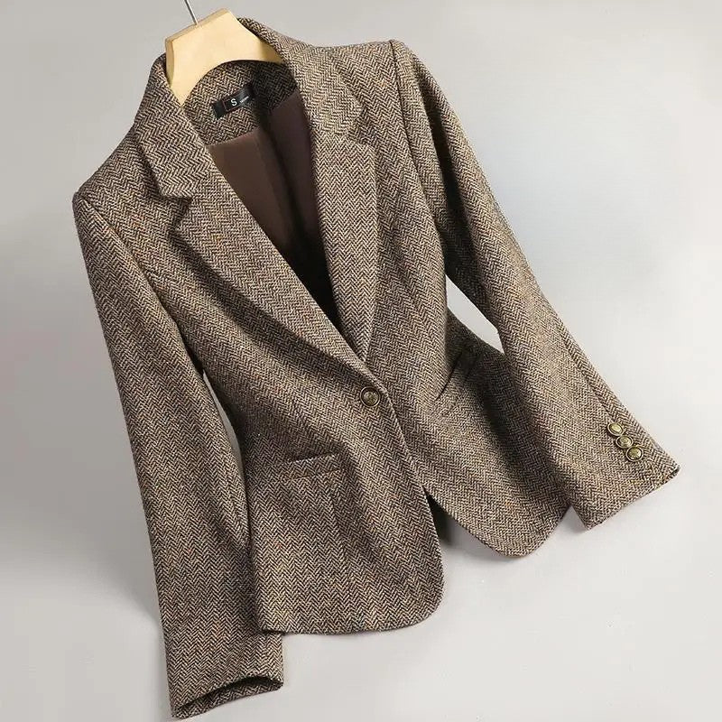 Clarissa™ | Blazer in tweed a spina di pesce