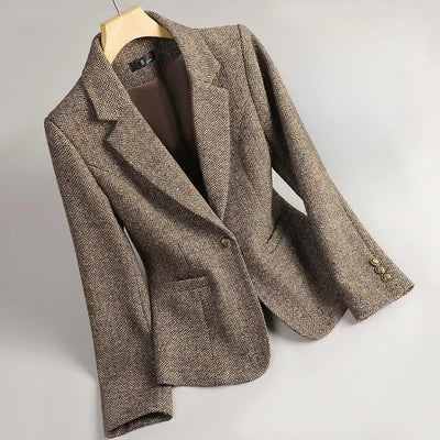 Clarissa™ | Blazer in tweed a spina di pesce